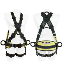 Arnés 4 Argollas Para Arco Eléctrico Con Argolla Dorsal En Reata Y Soporte Lumbar