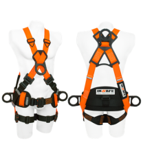 Arnés 4 Argollas Dieléctrico Con Soporte Lumbar