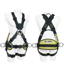 Arnés 4 Argollas En Kevlar Con Argolla Dorsal En Reata Y Soporte Lumbar