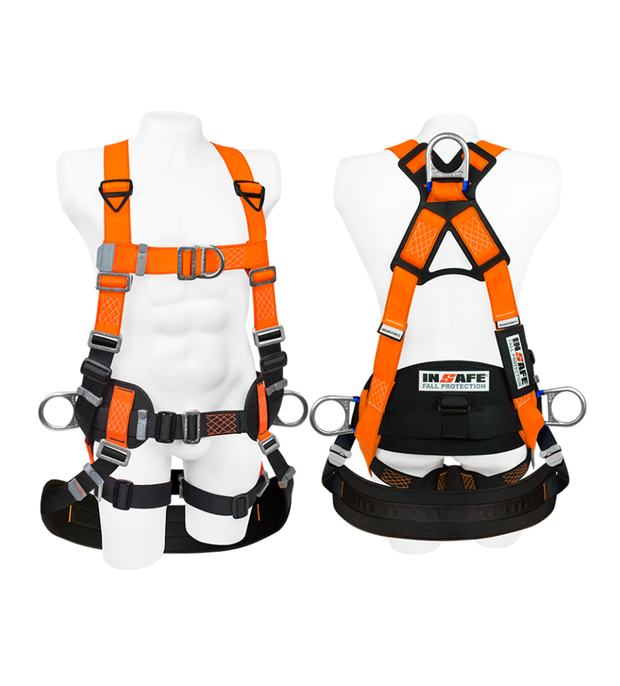 Arnés 4 Argollas En H Con Soporte Lumbar Y Asentadera