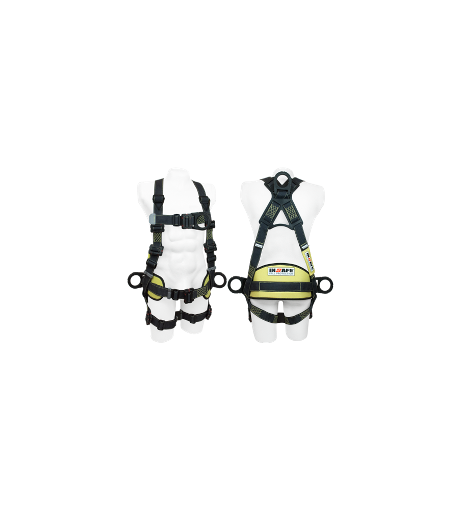 Arnés 4 Argollas En H Para Arco Eléctrico Con Soporte Lumbar