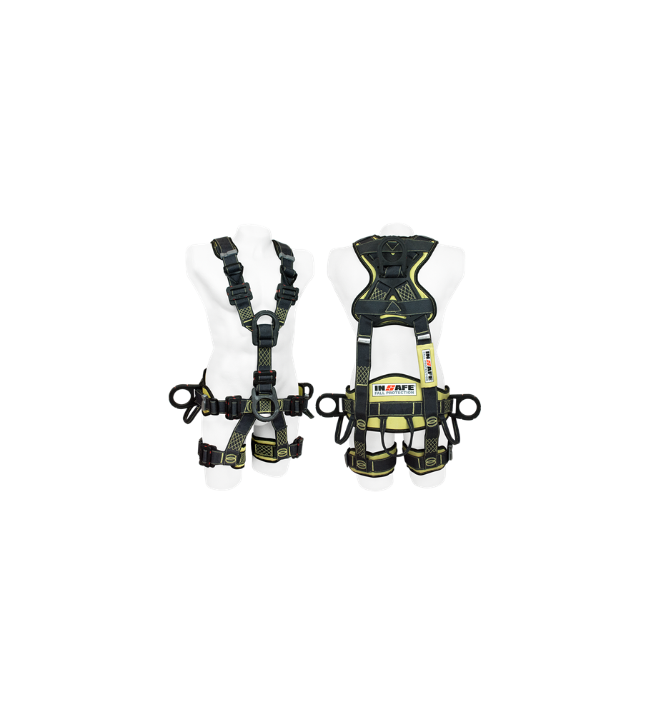 Arnés 5 Argollas Para Rescate Para Arco Eléctrico Con Soporte Lumbar