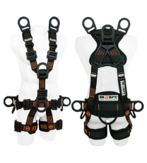 Arnés 7 Argollas Para Rescate Para Espacios Confinados Dieléctrico Con Soporte Lumbar
