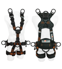 Arnés 7 Argollas Dieléctrico Light Para Rescate Y Espacios Confinados Con Soporte Lumbar