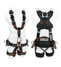 Arnés 7 Argollas Para Rescate Para Espacios Confinados Con Soporte Lumbar