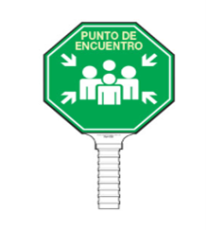 Paleta Pare Siga y Ruta de Evacuación