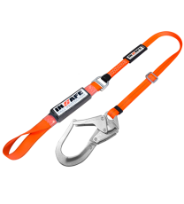 Eslinga Sencilla Con Absorbedor Regulable De Argolla En Reata Y Gancho 2 ¼