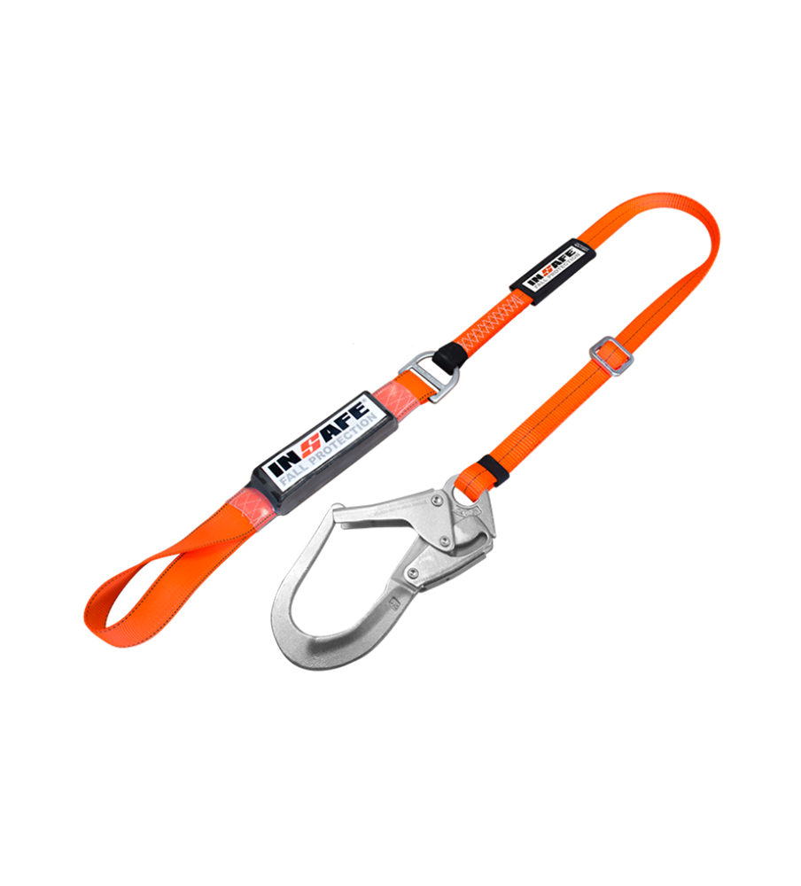 Eslinga Sencilla Con Absorbedor Regulable De Argolla En Reata Y Gancho 2 ¼