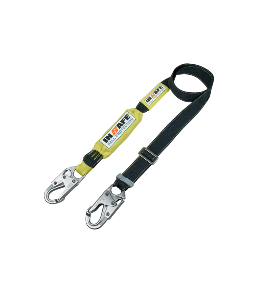 Eslinga Sencilla Con Absorbedor Regulable En Kevlar Con Herraje En Acero Inoxidable