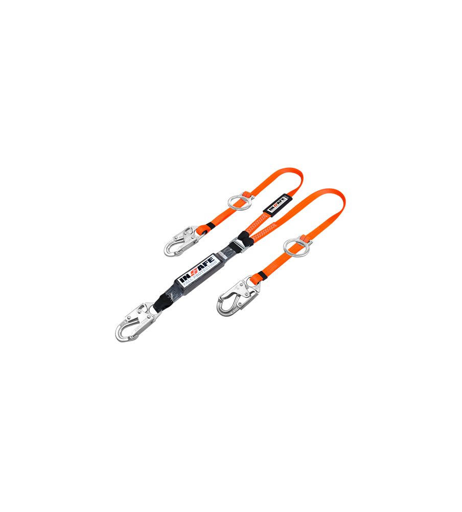 Eslinga en Y con Absorbedor Regulable y Ganchos ¾ con Tie Back