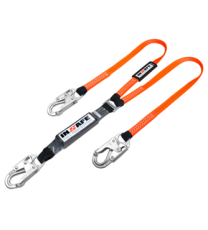 Eslinga en Y con Absorbedor y Ganchos ¾ en Acero Inoxidable