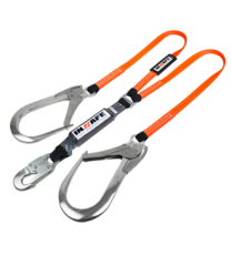 Eslinga En Y Con Absorbedor Con Ganchos En Aluminio De 110mm De Apertura