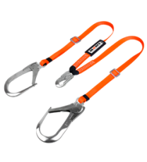 Eslinga De Posicionamiento En Y Regulable Con Ganchos En Aluminio De 110mm De Apertura