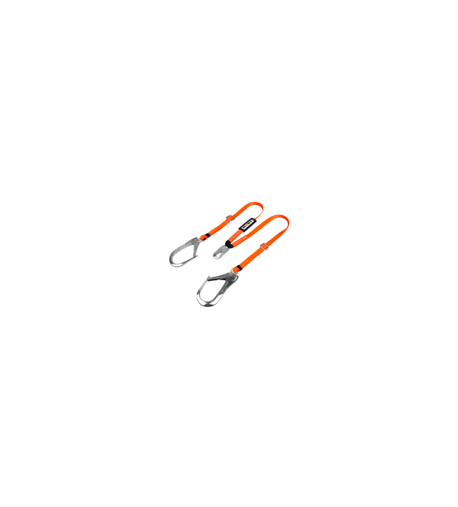 Eslinga De Posicionamiento En Y Regulable Con Ganchos En Aluminio De 110mm De Apertura