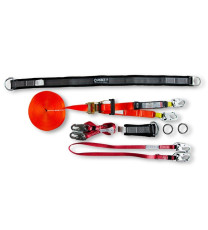 Línea de vida horizontal temporal portátil en reata