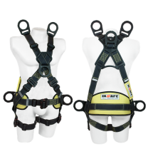 Arnés 6 Argollas Para Arco Eléctrico Para Espacios Confinados Con Soporte Lumbar