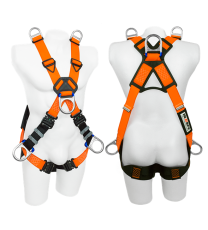 Arnés 6 Argollas Para Espacios Confinados Con Hebillas De Ajuste Rápido