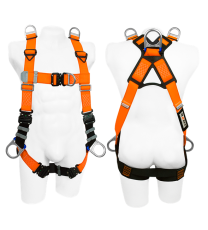 Arnés 6 Argollas En H Para Espacios Confinados Con Hebillas De Ajuste Rápido