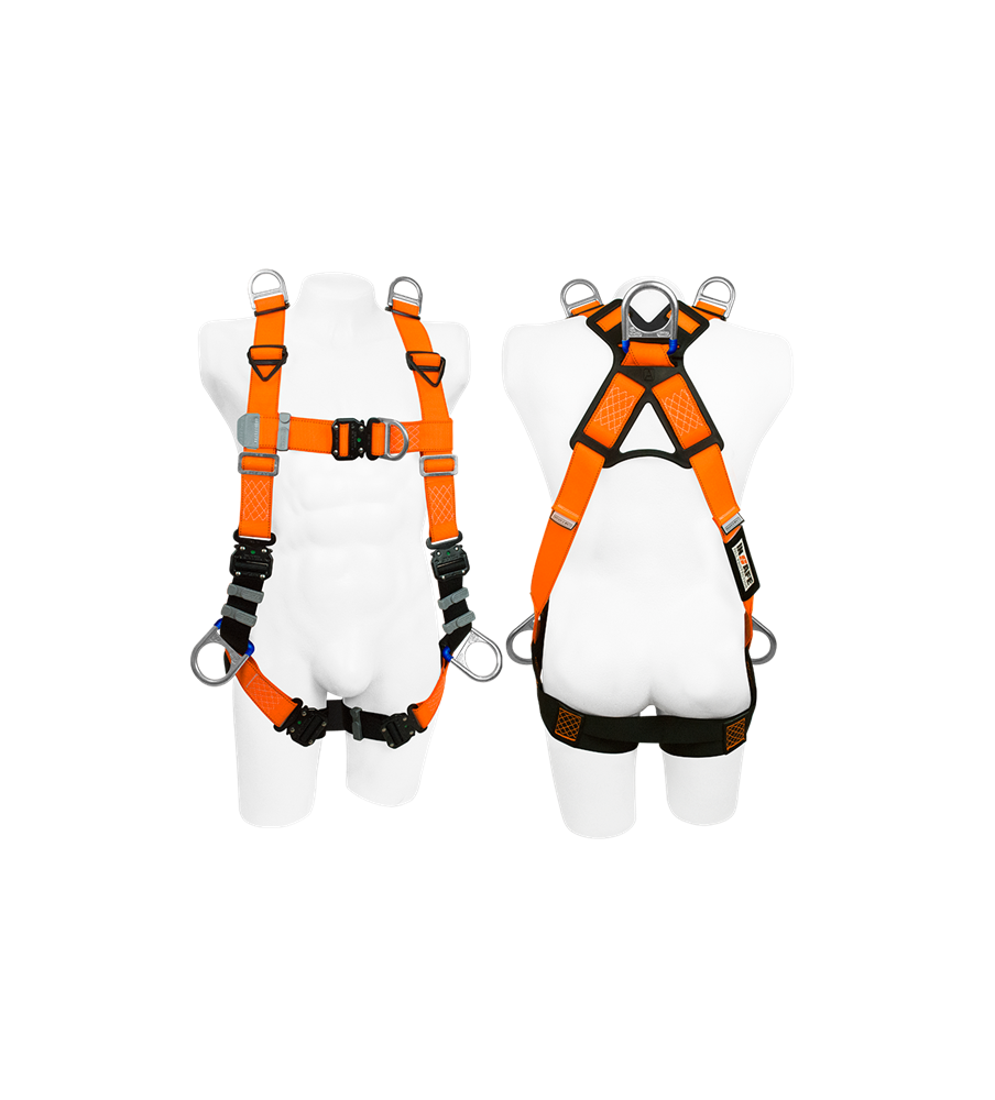 Arnés 6 Argollas En H Para Espacios Confinados Con Hebillas De Ajuste Rápido