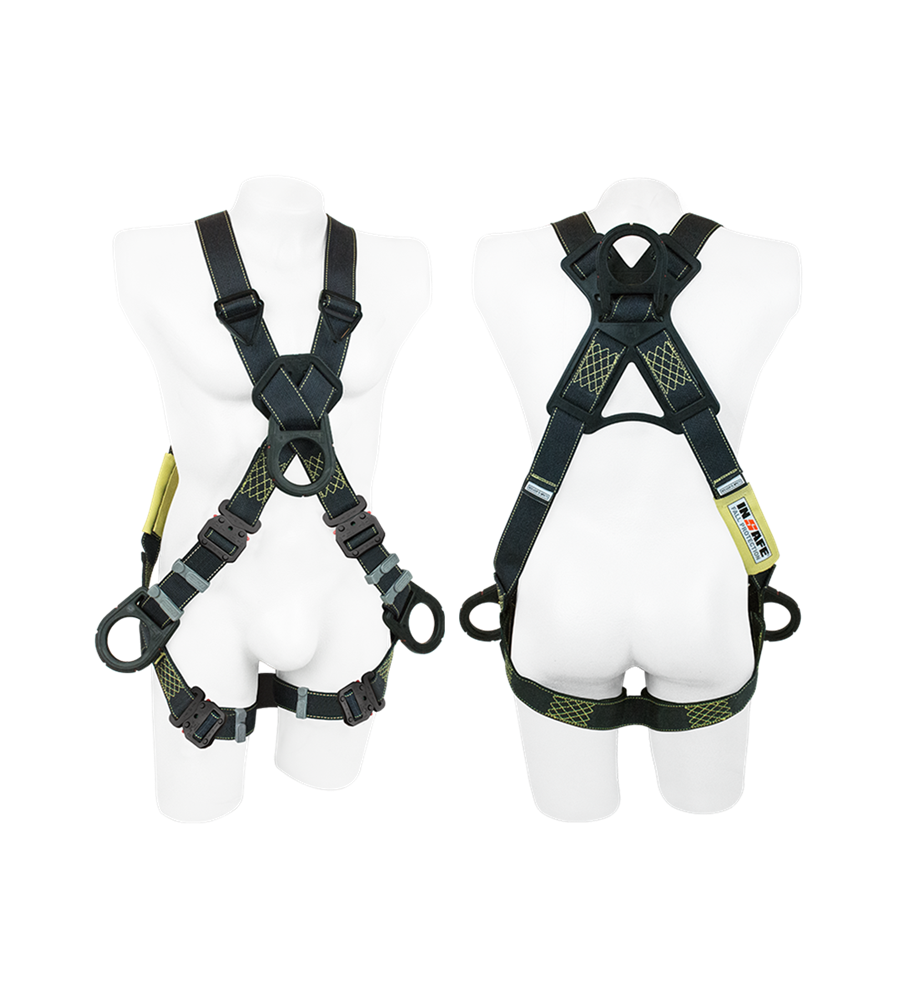 Arnés 4 Argollas Dieléctrico Con Hebillas De Ajuste Rápido