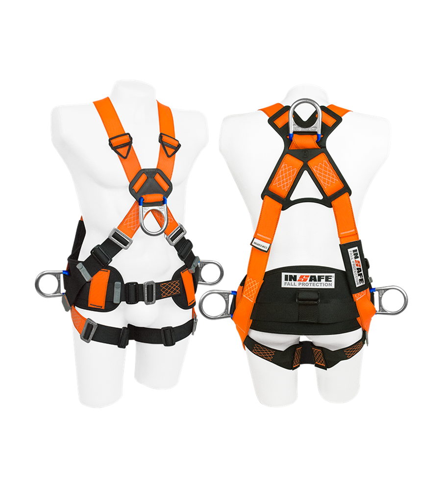 Arnés 4 Argollas con Soporte Lumbar