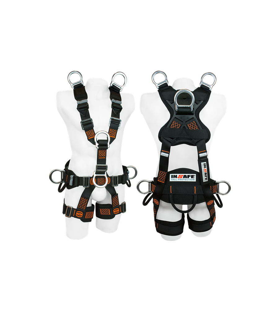 Arnés 7 Argollas Para Rescate Para Espacios Confinados En Aluminio Con Soporte Lumbar