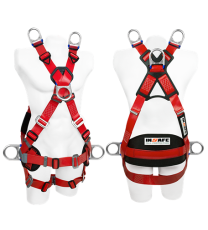 Arnés 6 Argollas En Poliuretano Para Espacios Confinados Con Soporte Lumbar
