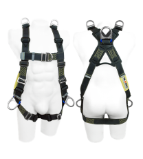 Arnés 6 Argollas En H Para Espacios Confinados En Kevlar