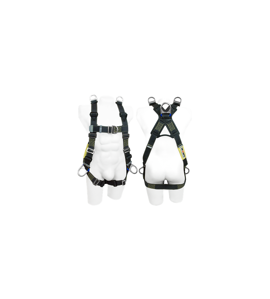 Arnés 6 Argollas En H Para Espacios Confinados En Kevlar