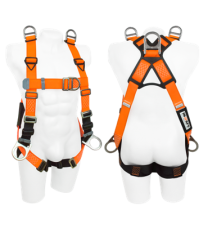 Arnés 6 Argollas En H Para Espacios Confinados Con Herraje En Acero Inoxidable